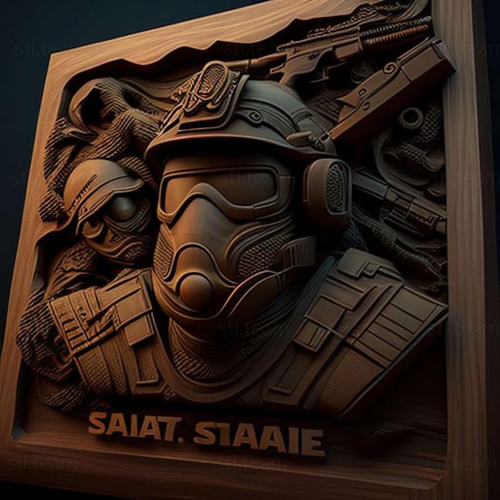 3D model SWAT Global Strike Team game (STL)